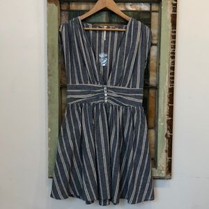 Free People Deep V-Neck Dress